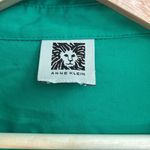 Anne Klein green button down blouse Photo 1