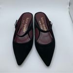 Kate Spade NWB  New York Women's Meg Velvet Mules Black Glitter Size 6 flats 2080 Photo 3