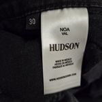 Hudson  Noa High Rise Crop Straight Leg Jeans Valerie Val Black Size 30 Photo 5