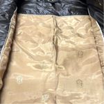 Talbots | M | Diamond Quilted High Shine Chocolate Brown Gold Button Puffer Vest Photo 7