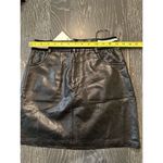 SEEK the Label Women's Black Faux Leather Mini Skirt Size S Photo 8