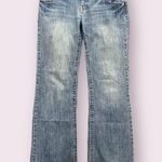 American Eagle Vintage Y2K Faded Low Rise Boyfriend Wide Leg Bootcut Long Jeans Photo 0