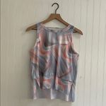 CALIA by Carrie Underwood Trapeze Performance Tank Top in Mother of Pearl Size S Orange Photo 2