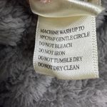 Dylan  Charcoal Plush Pullover with Striped Cuffs and Hems Photo 5