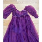 Lavetir A Line Princess Tulle V Neck Prom Dress in Purple Size 24 Photo 1