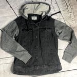 Forever 21 EUC denim and cotton jacket removable hood Photo 0