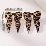 🤠🤠🤠BOGOHO 🤠🤠🤠Bow tie Leopard Earrings Black Photo 2