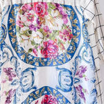 Soft Surroundings Soft Surroundings Gardenside Windowpane Cream Floral Tunic Shirt Dress XS Photo 6