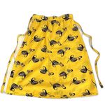 Vintage 60s Floral Print Yellow Black A Photo 2