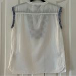 J.Crew - Embroidered Cap-Sleeve Linen/Cotton Blend Top - Size 2 Photo 7