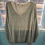 Sweater Dark Brown / Gray Cowl Neck Size M Photo 0