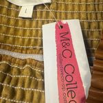 faux leather tiered mini skirt by Whiteloom + Cactus size L Brown Size L Photo 3