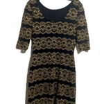 Gianni Bini Sheer Body Con Dress Low Back Photo 1