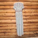 Mac Duggal  9136 Womens Embellished High Neck Butterfly Sleeve Gown 6 Photo 9