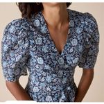 St. Roche NWT Pearl Dress in Navy Floral Size 6 Blue Photo 2