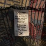 LuLaRoe Top Irma Black w/ Hibiscus Floral Pattern Sz 2X BNWT High Low Tunic Tee Photo 4