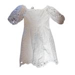 Trina Turk New White Eyelet Off The Shoulder Sweet Dress sz 4 Photo 4