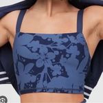 Aerie  Floral Printed Ribbed Offline Bralette Blue Women’s XS Photo 0