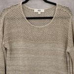 Jack by BB Dakota  Tan Linen Cotton Pullover Knit Preppy Sweater Small Photo 2