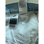 Levis 501 Shorts Womens 32 Blue Denim 3" Cutoffs Button Fly Distressed Photo 5