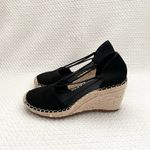 Eileen Fisher Black Suede Yasmin Closed Toe Espadrille Platform Wedge 6.5 NWOB Photo 42