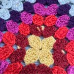 NWT Kohl's SO Juniors Crochet Granny Square High Waisted Denim Shorts Size 3 26" Red Photo 4