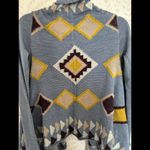 Anthropologie FALL CLEARANCE EUC Geo Pattern Wool Cardigan - Fiets Voor 2 Photo 5