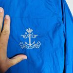 Ralph Lauren Blue Button Up White Nautical Embroidered Long Sleeve Shirt Size 10 Photo 6