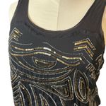 Lane Bryant NWT Black Beaded Tank Top 2X Festive Metallic Whimsigoth Glam Goth Photo 4