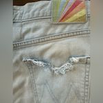 MOTHER‎ The Proper Denim Hella Hot Shorts Size 26 Blue Photo 3