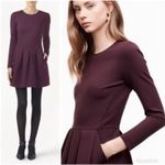 Wilfred ARITZIA Tartine Burgundy Fit and Flare Dress Size 2 Photo 1