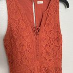 Hollister  Crochet/Lace Romper Orange Size Small Photo 9