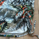 Ed Hardy NWT  Dragon Wings Mesh Mini Skirt Sz M Photo 4