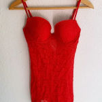 Victoria's Secret The Lacie Red Push Up Slip Sz Medium Photo 0