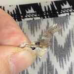 Calvin Klein  Dress Womens 4 Black White Chevron Print Ruched Stretch Career Work Photo 6