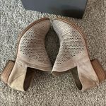 Vince Camuto Taupe Perforated Booties Photo 4