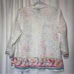 Koret Floral Blouse Shirt Button Dainty Cottagecore Coastal Embroidered Boho PL White Size undefined Photo 6