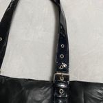 Large Black Puffer Nylon Padded Tote Handbag Photo 6