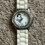 Disneys women’s vintage white/silver crystal snow white adjustable silicon watch Photo 1