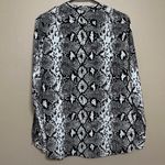 Calvin Klein Women’s snake skin print button down blouse workwear business wear Photo 2
