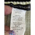 Caution to the Wind  Green/White Stripe Ruffle Straps‎ Short Dress Size Medium Photo 7