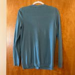 Talbots Light Blue Deep V-Neck Cardigan Sweater Pockets Lightweight Small Photo 6