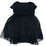 Sans Souci  Dress Womens Medium Black Lace Tulle Crochet Mini Fairy Goth‎ Core Photo 1