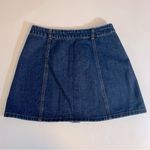 Life in Progress  Blue Denim Button Down Mini Skirt Size M Photo 2