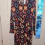 Women's Good Time U.S.A Dress, Size L, Black Multi Size L Photo 0
