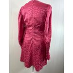 Something New X Flamefaire satin cut out mini dress in pink leopard print Sz XS Photo 5