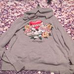 Ed Hardy  love kills slowly long sleeve hooded top size large Photo 0
