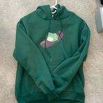Green Frog On a Skateboard Hoodie Size M Photo 0