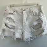 We The Free  free people size 27 white cut off destroyed denim shorts Photo 0