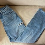 Abercrombie & Fitch Abercrombie Mid-Rise The Baggy Curve Love Thigh Side Cut Jeans Photo 0